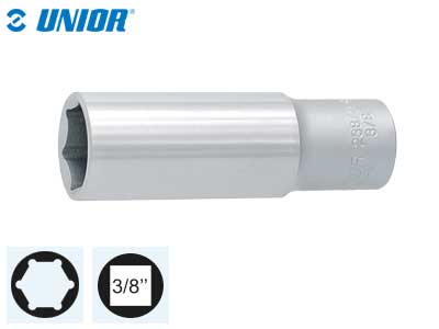 HYLSY 3/8", PITKÄ 12 238/1L6P - Hylsyt ja räikät 3/8" - 1716-612040 - 1