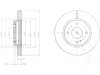 JARRULEVY DELPHI, 2 KPL / PKT, ETU, FORD FIESTA - Jarrulevyt - BG4170 - 1