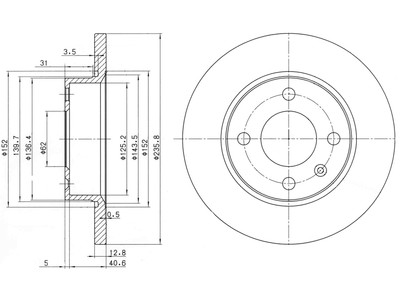 JARRULEVY DELPHI, 2 KPL / PKT, ETU, SKODA - Jarrulevyt - BG2910 - 1