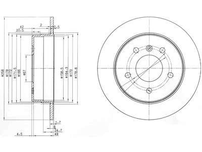 JARRULEVY DELPHI, 2 KPL / PKT, TAKA, MERCEDES - Jarrulevyt - BG3710 - 1