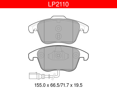 JARRUPALASARJA DELPHI ETU, AUDI, VW - Jarrupalasarjat - LP2110 - 1