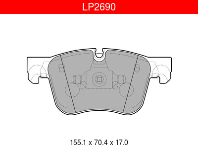 JARRUPALASARJA DELPHI ETU, CITROËN PEUGEOT - Jarrupalasarjat - LP2690 - 1
