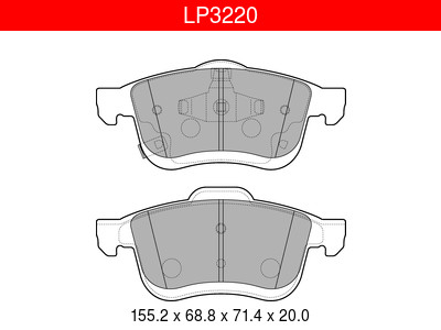 JARRUPALASARJA DELPHI ETU, FIAT 500L - Jarrupalasarjat - LP3220 - 1