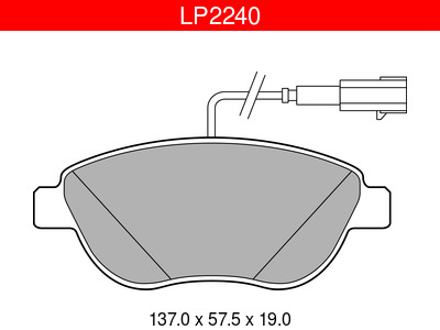 JARRUPALASARJA DELPHI, ETU, FIAT / VAUXHALL-OPEL - Jarrupalasarjat - LP2240 - 1