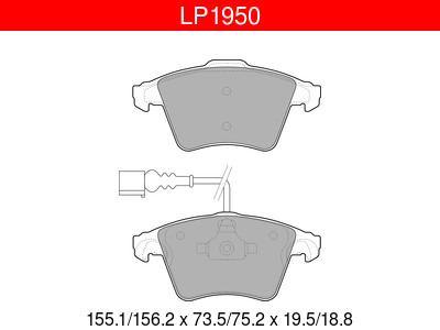 JARRUPALASARJA DELPHI ETU, VW - Jarrupalasarjat - LP1950 - 1