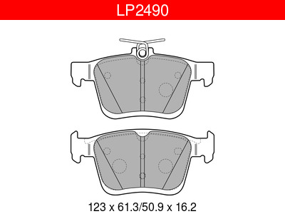 JARRUPALASARJA DELPHI, TAKA, AUDI / SEAT / SKODA / VOLKSWAGE - Jarrupalasarjat - LP2490 - 1