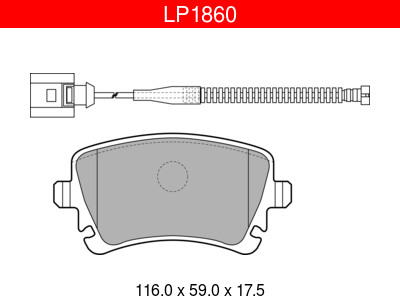 JARRUPALASARJA DELPHI TAKA, AUDI, VW - Jarrupalasarjat - LP1860 - 1
