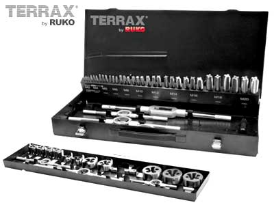 KIERRETYÖKALUSARJA HSS 54OS. M3-M20 TERRAX - Kierteitys: kierreleuat - RU-A245040 - 1