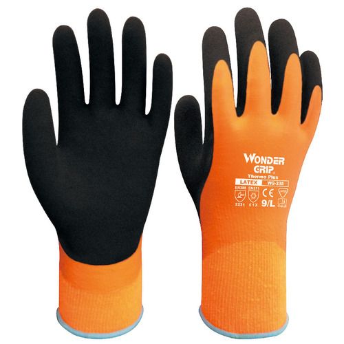 KÄSINE WONDER GRIP 338 THERMO PLUS ORANSSI KOKO 10 - Työkäsineet - WG-338-10 - 1