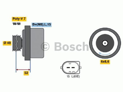 LATURI 150A BMW VESIJ. - Laturit - 0986041750 - 1