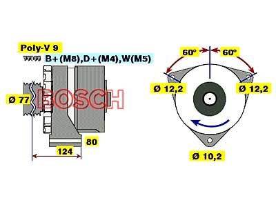 LATURI 24V 100A 0120468143 - Laturit - 0986041030 - 1