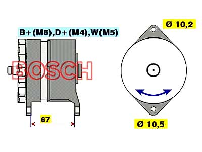 LATURI 24V 75A 0120468065 - Laturit - 0986036240 - 1
