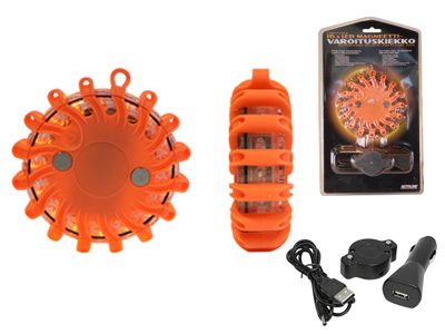 LED-VAROITUSKIEKKO ORANSSI LADATTAVA - LED-varoitusvalo - 1603-580020 - 1