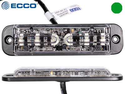 LED-VAROITUSVILKKU 12-24V 6 LED VIHREÄ # - LED-tasovilkku - 1603-100370 - 1