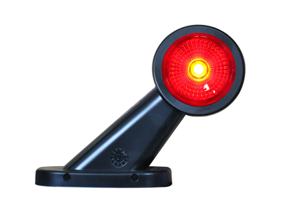 LED-ÄÄRIVALO KIR/PUN 12/24V VAS. - Kumivarsi äärivalot - 1606-27840 - 1