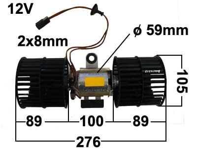 LÄM.MOOT. SKODA FELICIA 95- - Puhallinmoottorit & vastukset merkkihaku - 9047-1240 - 1