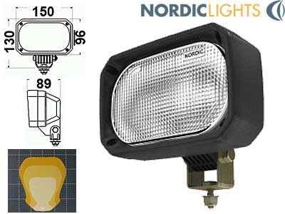 NORDIC TYÖVALO H3 150X98 - Halogen-työvalot - 1605-N100 - 1