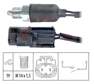 PER.VALOKATKAISIN NISSAN - Peruutusvalokatkaisijat - 7901-94520 - 1