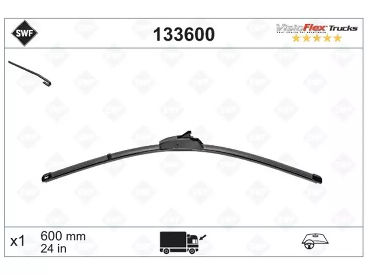 PYYHKIJÄNSULKA SWF TRUCKS 600 MM - Pyyhkijänsulat merkkikohtaiset - 133600 - 1