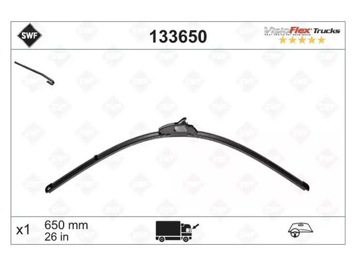 PYYHKIJÄNSULKA SWF TRUCKS 650 MM # - Lasinpesujärjestelmät - 133650 - 1