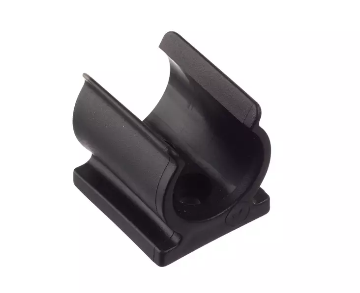 Putkikiinnike 25mm musta muovia - Putkenpitimet - 70210 - 1