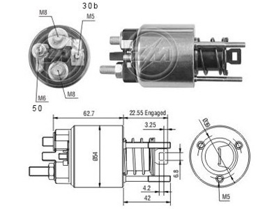 SOLENOIDI BMW 63111006 - Startin solenoidit - 4116-231990 - 1
