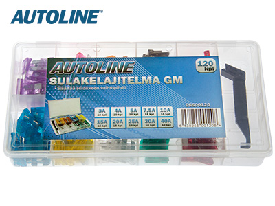 Autoline sulakelajitelma GM 3-40A 120kpl - Sulakelajitelmat - 06500120 - 1