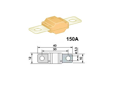 MTA sulake Midi 150A harmaa - Sulakkeet Midi - 0602150 - 1