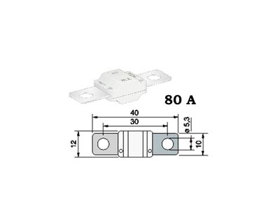MTA sulake Midi 80A valkoinen - Sulakkeet Midi - 0602080 - 1