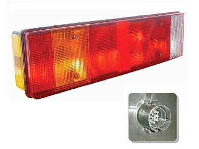 TAKAVALO IVECO 465X130 VAS+ÄÄRIV+REK.VALO - 7- Kammiovalaisimet - 1606-27640 - 1