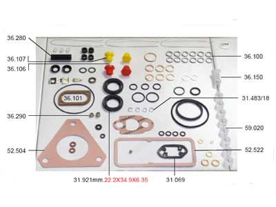 TIIVISTESARJA 7135-112 - Tiiviste ja korjaussarjat - 31530 - 1