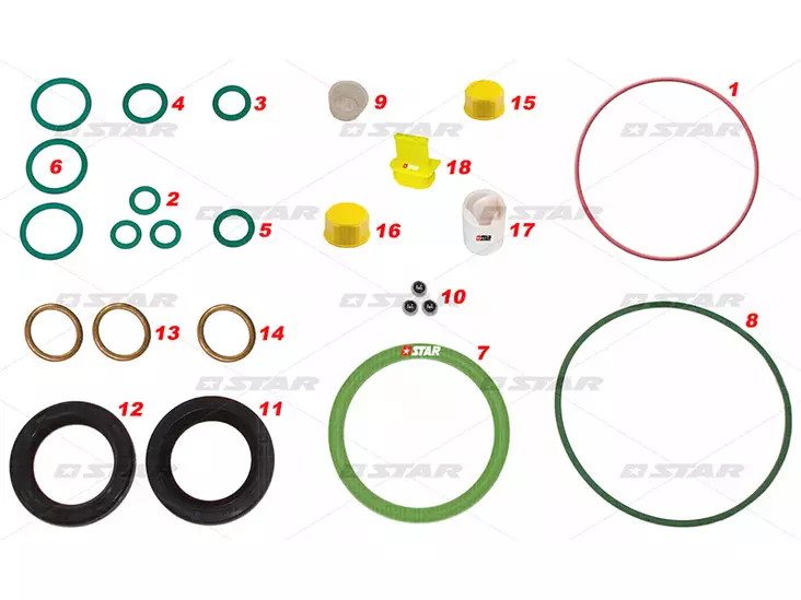TIIVISTESARJA CP3 MB - Common Rail muut varaosat - 60139-30 - 1
