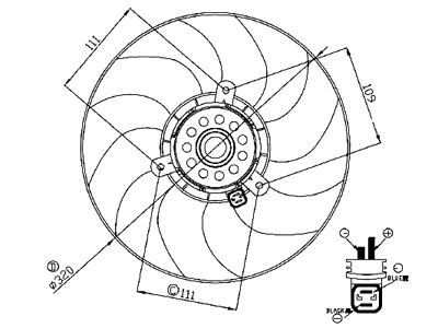 VAPAATUUL. P-106 320MM - Vapaatuulettimet ja vastukset merkkihaku - 9043-696190 - 1