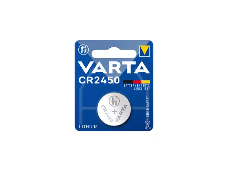 VARTA LITHIUM CR2450 NAPPIPARISTO 1KPL - Erikoisparistot - 1811-8741810 - 2