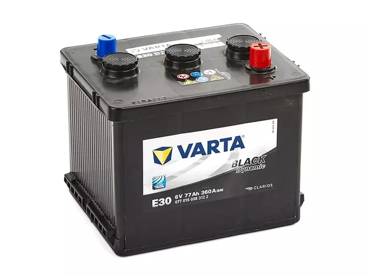 Varta E30 Black Dynamic 6V 77Ah 360A käynnistysakku - Classic ,akut - 1810-E30 - 1