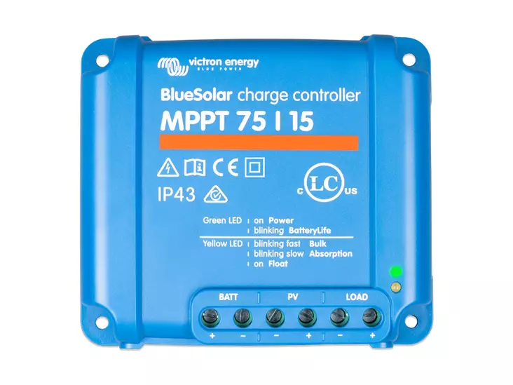 Victron Energy BlueSolar MPPT 75/15 12/24V 15A - Aurinkopaneelisäätimet - 1702-87680 - 1