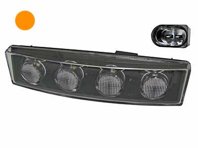 YLÄ-ÄÄRIVALO 4XTEHOLED ORANSSI REKKAVALO - Ohjaamo äärivalot - 1645-2980 - 1