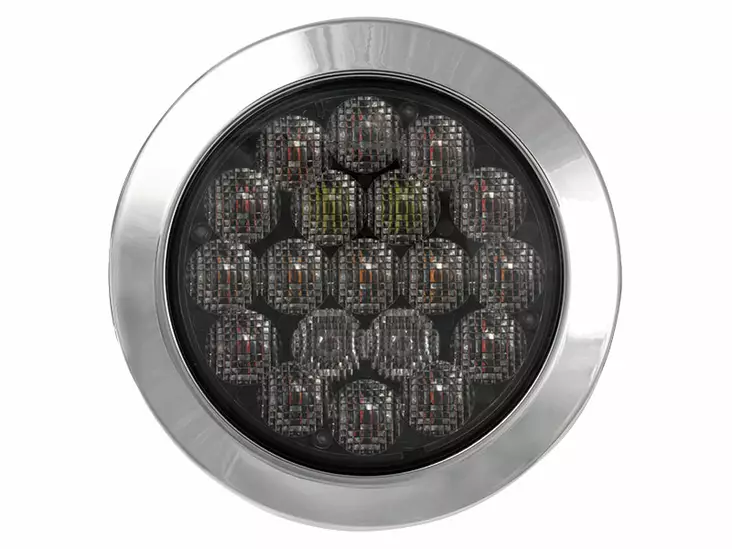 Optibeam Dark Phantom pyöreä takavalo Ø155mm - LED-pyöreät takavalot - 1608-3200 - 1