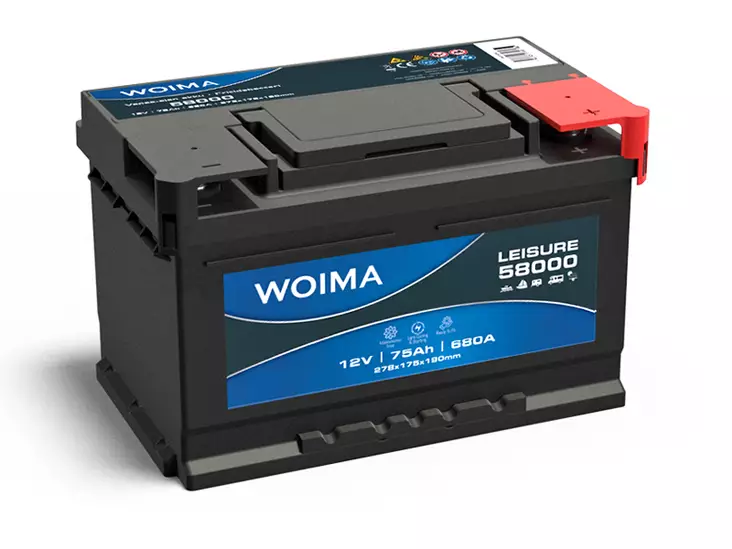 Woima Leisure vapaa-ajan akku 12V 75Ah 680A -/+ - Woima vapaa-ajan akku - 1806-58000 - 1