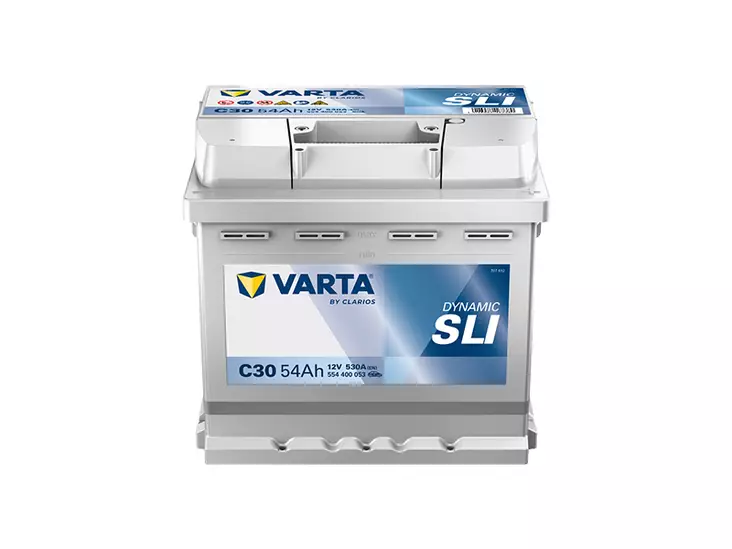 VARTA DYNAMIC SLI 54AH 530A 207X175X190MM -/+ - VARTA käynnistysakut - 1820-C30 - 1