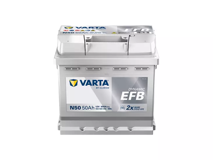 VARTA DYNAMIC EFB 50AH 550A 207X175X190MM -/+ - VARTA käynnistysakut - 1820-N50 - 1