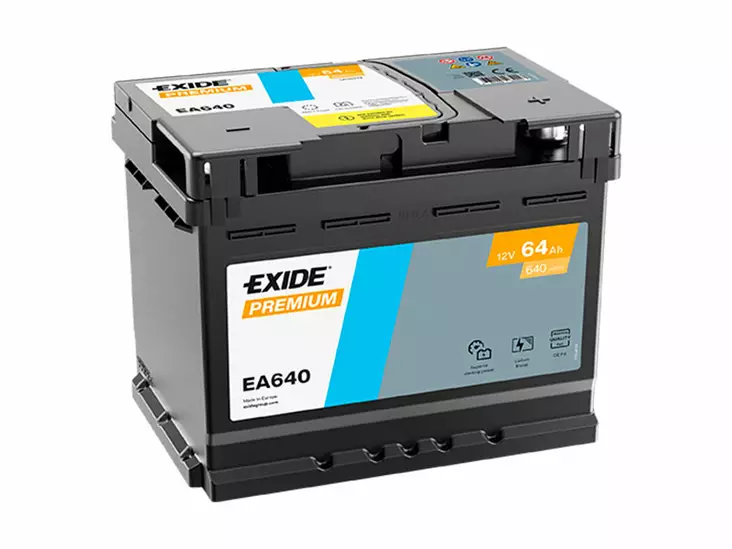 Exide EA640 Premium Carbon Boost käynnistysakku 12V 64Ah 640A -/+ - EXIDE käynnistysakut - 1815-EA640 - 1
