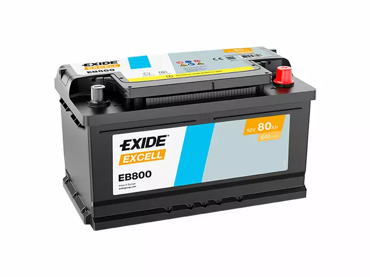 Exide EB800 Excell käynnistysakku 12V 80Ah 640A -/+ - EXIDE käynnistysakut - 1815-EB800 - 1