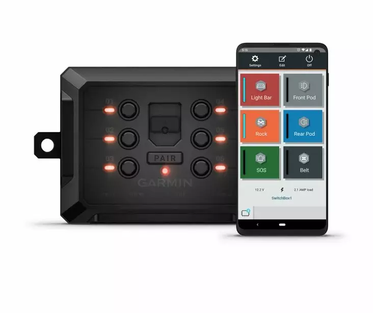 Garmin Powerswitch kytkentärasia - 12V / 100A - Johtosarjat 1:lle valolle - 010-02466-00 - 1