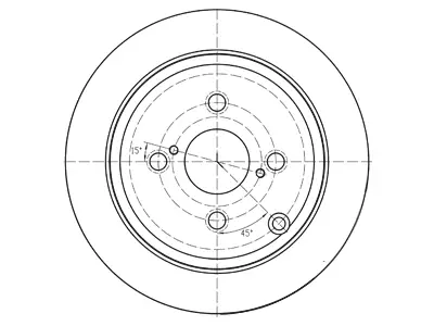JARRULEVY 2 KPL/PKT, TAKA, TOYOTA - Jarrulevyt - 69-1070 - 1