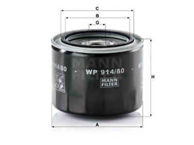 ÖLJYNSUODATIN MANN, TOYOTA - Öljynsuodattimet - 1482-WP91480 - 1