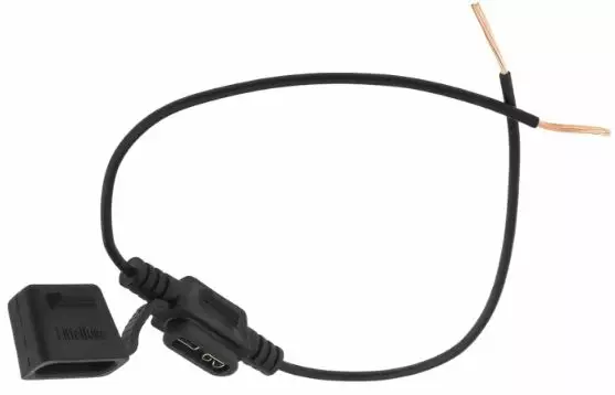 Littelfuse sulakerasia 1x GM johdon väliin - Musta / 1,3mm2 - Sulakerasiat GM-sulakkeille - 1557-191640 - 2