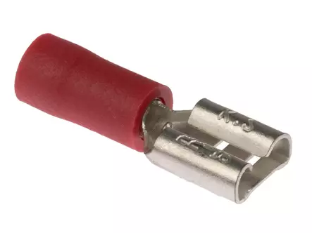 AUTOLINE LATTALIITIN 6,3MM NAARAS PUNAINEN 100KPL - Liitin Punainen - 1851001 - 3