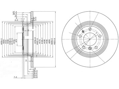 JARRULEVY DELPHI, 2 KPL / PKT, TAKA, BMW # - Jarrulevyt - BG2671 - 1