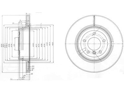 JARRULEVY DELPHI, 2 KPL / PKT, TAKA, BMW - Jarrulevyt - BG3961 - 1